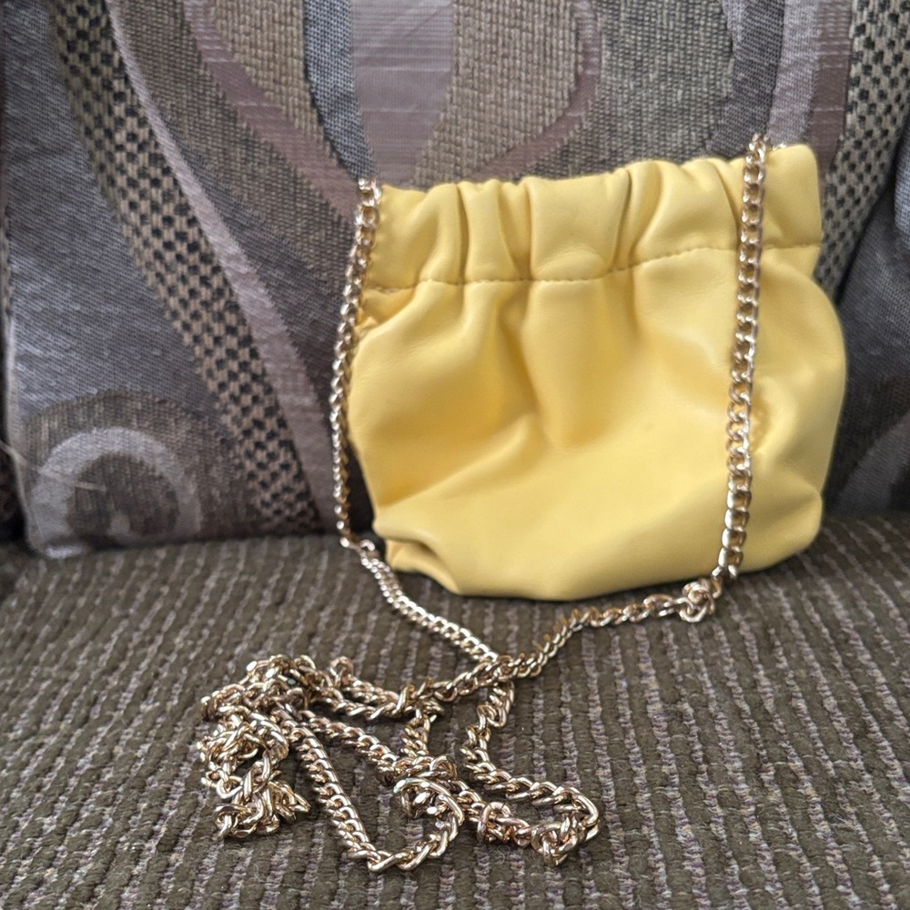 Yellow Chain Strap Women's Bag
